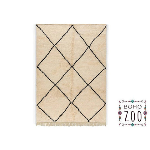 Beni ourain rug- Moroccan Rug- 8x10 rugs-Berber Rug - azilal rug- living room rug, area rug- handmade rug- rugs rugs