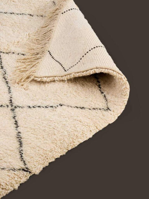 Beni ourain rug- Moroccan Rug- Custom size rug-Berber Rug - Custom rug- rugs for living room, Genuine lamb wool- Contemporary rug- All wool