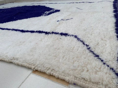 Beni ourain rug- Moroccan Rug- Custom size rug-Berber Rug - Custom rug- rugs for living room, Genuine lamb wool- Contemporary rug- All wool