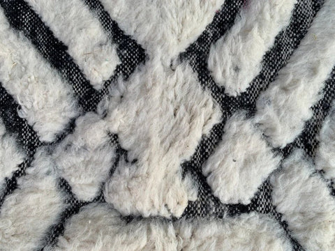 Beni ourain rug- Moroccan Rug- Custom size rug-Berber Rug - Custom rug- rugs for living room, Genuine lamb wool- Contemporary rug- All wool