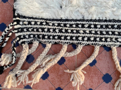 Beni ourain rug- Moroccan Rug- Custom size rug-Berber Rug - Custom rug- rugs for living room, Genuine lamb wool- Contemporary rug- All wool