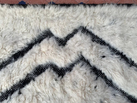 Beni ourain rug- Moroccan Rug- Custom size rug-Berber Rug - Custom rug- rugs for living room, Genuine lamb wool- Contemporary rug- All wool