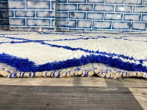 Beni ourain rug- Moroccan Rug- Custom size rug-Berber Rug - Custom rug- rugs for living room, Genuine lamb wool- Contemporary rug- All wool