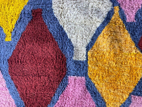 Beni ourain rug- Moroccan Rug- Custom size rug-Berber Rug - Custom rug- rugs for living room, Genuine lamb wool- Contemporary rug- All wool
