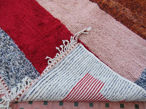 Beni ourain rug- Moroccan Rug- Custom size rug-Berber Rug - Custom rug- rugs for living room, Genuine lamb wool- Contemporary rug- All wool
