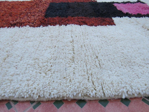 Beni ourain rug- Moroccan Rug- Custom size rug-Berber Rug - Custom rug- rugs for living room, Genuine lamb wool- Contemporary rug- All wool