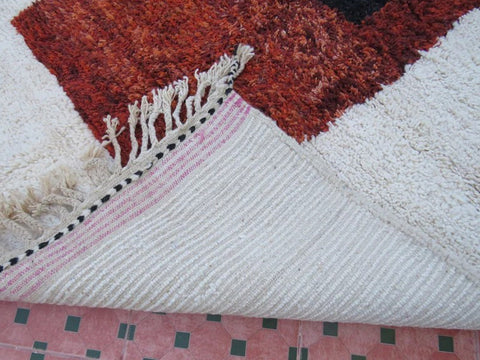 Beni ourain rug- Moroccan Rug- Custom size rug-Berber Rug - Custom rug- rugs for living room, Genuine lamb wool- Contemporary rug- All wool