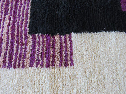 Beni ourain rug- Moroccan Rug- Custom size rug-Berber Rug - Custom rug- rugs for living room, Genuine lamb wool- Contemporary rug- All wool