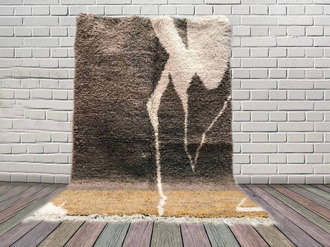 Beni ourain rug- Moroccan Rug- Custom size rug-Berber Rug - Custom rug- rugs for living room, Genuine lamb wool- Contemporary rug- All wool