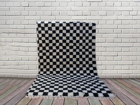 Beni ourain rug- Moroccan Rug- Custom size rug-Berber Rug - Custom rug- rugs for living room, Genuine lamb wool- Contemporary rug- All wool