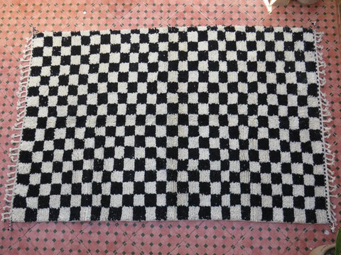 Beni ourain rug- Moroccan Rug- Custom size rug-Berber Rug - Custom rug- rugs for living room, Genuine lamb wool- Contemporary rug- All wool