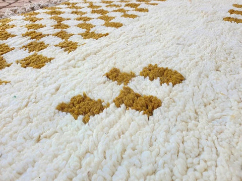 Beni ourain rug- Moroccan Rug- Custom size rug-Berber Rug - Custom rug- rugs for living room, Genuine lamb wool- Contemporary rug- All wool