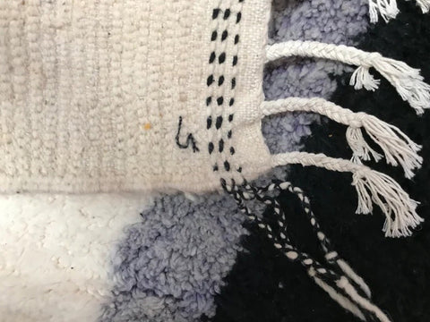 Beni ourain rug- Moroccan Rug- Custom size rug-Berber Rug - Custom rug- rugs for living room, Genuine lamb wool- Contemporary rug- All wool