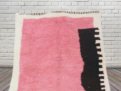 Beni ourain rug- Moroccan Rug- Custom size rug-Berber Rug - Custom rug- rugs for living room, Genuine lamb wool- Contemporary rug- All wool