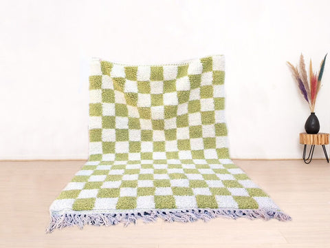 Beni ourain rug- Moroccan Rug- Custom size rug-Berber Rug - Custom rug- rugs for living room, Genuine lamb wool- Contemporary rug- All wool