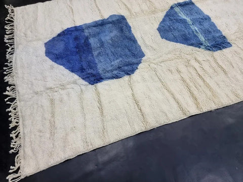 Beni ourain rug- Moroccan Rug- Custom size rug-Berber Rug - Custom rug- rugs for living room, Genuine lamb wool- Contemporary rug- All wool