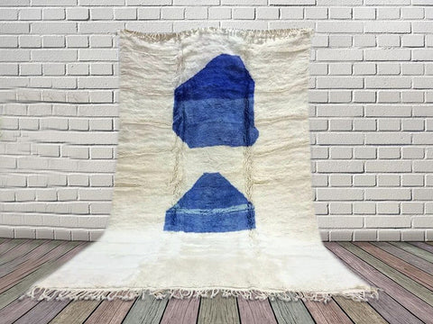 Beni ourain rug- Moroccan Rug- Custom size rug-Berber Rug - Custom rug- rugs for living room, Genuine lamb wool- Contemporary rug- All wool
