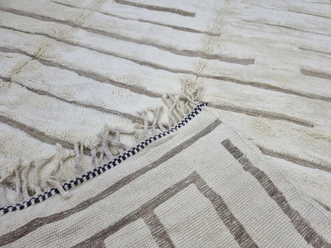 Beni ourain rug- Moroccan Rug- Custom size rug-Berber Rug - Custom rug- rugs for living room, Genuine lamb wool- Contemporary rug- All wool