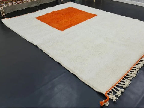 Beni ourain rug- Moroccan Rug- Custom size rug-Berber Rug - Custom rug- rugs for living room, Genuine lamb wool- Contemporary rug- All wool