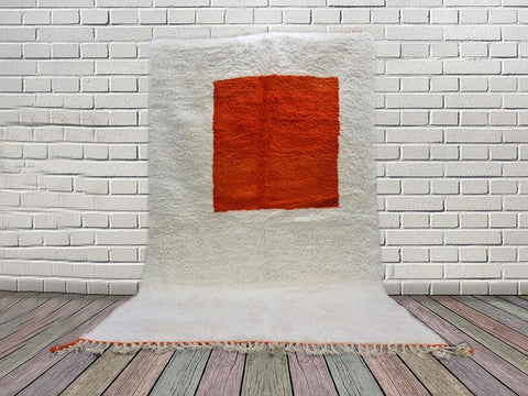 Beni ourain rug- Moroccan Rug- Custom size rug-Berber Rug - Custom rug- rugs for living room, Genuine lamb wool- Contemporary rug- All wool