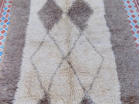 Beni ourain rug- Moroccan Rug- Custom size rug-Berber Rug - Custom rug- rugs for living room, Genuine lamb wool- Contemporary rug- All wool