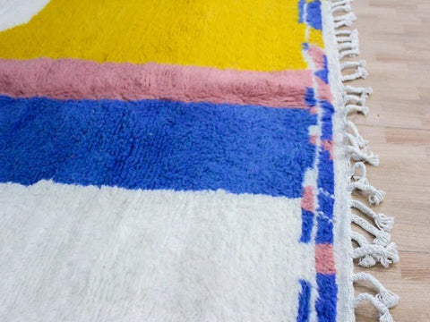 Beni ourain rug- Moroccan Rug- Custom size rug-Berber Rug - Custom rug- rugs for living room, Genuine lamb wool- Contemporary rug- All wool