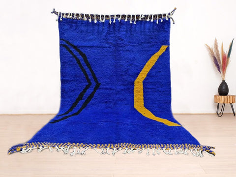 Beni ourain rug- Moroccan Rug- Custom size rug-Berber Rug - Custom rug- rugs for living room, Genuine lamb wool- Contemporary rug- All wool