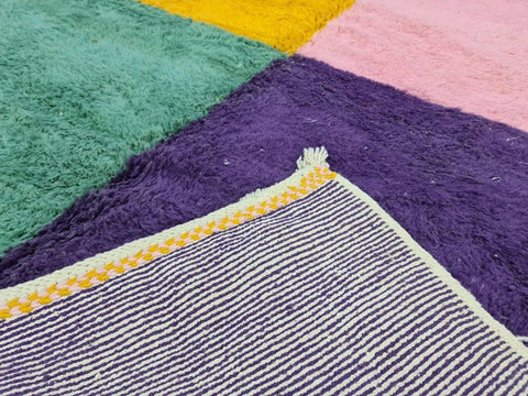 Beni ourain rug- Moroccan Rug- Custom size rug-Berber Rug - Custom rug- rugs for living room, Genuine lamb wool- Contemporary rug- All wool