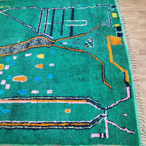 Moroccan rug - Black  rug- Authentic Moroccan Rug- Beni Rug-Berber Rug- Large Moroccan Rug- Custom rug