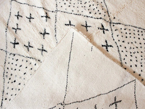 Beni ourain rug- Moroccan Rug- Custom size rug-Berber Rug - Custom rug- rugs for living room, Genuine lamb wool- Contemporary rug- All wool