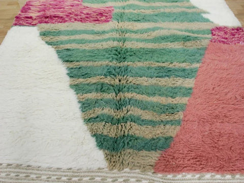 Beni ourain rug- Moroccan Rug- Custom size rug-Berber Rug - Custom rug- rugs for living room, Genuine lamb wool- Contemporary rug- All wool