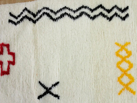 Beni ourain rug- Moroccan Rug- Custom size rug-Berber Rug - Custom rug- rugs for living room, Genuine lamb wool- Contemporary rug- All wool