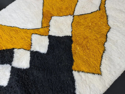 Beni ourain rug- Moroccan Rug- Custom size rug-Berber Rug - Custom rug- rugs for living room, Genuine lamb wool- Contemporary rug- All wool