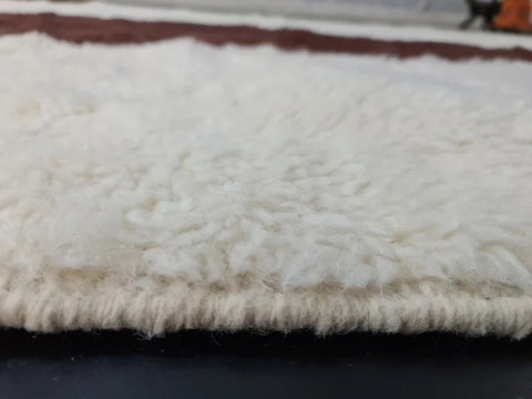 Beni ourain rug- Moroccan Rug- Custom size rug-Berber Rug - Custom rug- rugs for living room, Genuine lamb wool- Contemporary rug- All wool