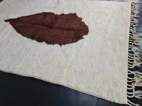 Beni ourain rug- Moroccan Rug- Custom size rug-Berber Rug - Custom rug- rugs for living room, Genuine lamb wool- Contemporary rug- All wool