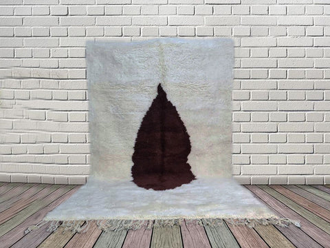 Beni ourain rug- Moroccan Rug- Custom size rug-Berber Rug - Custom rug- rugs for living room, Genuine lamb wool- Contemporary rug- All wool