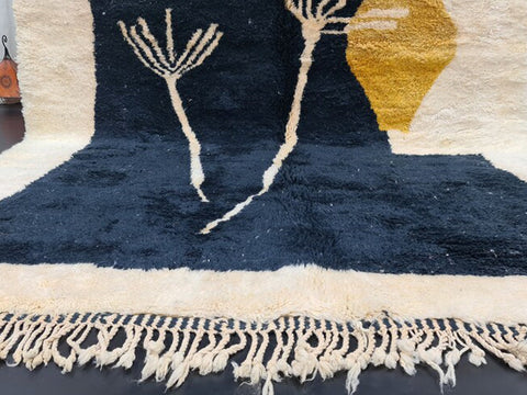 Beni ourain rug- Moroccan Rug- Custom size rug-Berber Rug - Custom rug- rugs for living room, Genuine lamb wool- Contemporary rug- All wool
