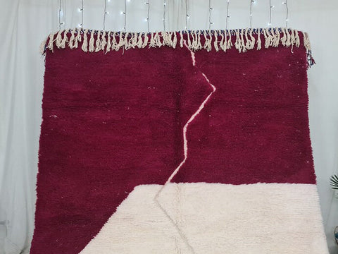 Beni ourain rug- Moroccan Rug- Custom size rug-Berber Rug - Custom rug- rugs for living room, Genuine lamb wool- Contemporary rug- All wool