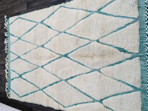 Beni ourain rug- Moroccan Rug- Custom size rug-Berber Rug - Custom rug- rugs for living room, Genuine lamb wool- Contemporary rug- All wool