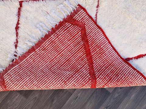 Beni ourain rug- Moroccan Rug- Custom size rug-Berber Rug - Custom rug- rugs for living room, Genuine lamb wool- Contemporary rug- All wool