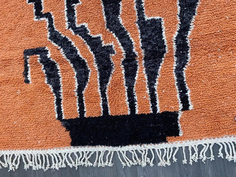 Beni ourain rug- Moroccan Rug- Custom size rug-Berber Rug - Custom rug- rugs for living room, Genuine lamb wool- Contemporary rug- All wool