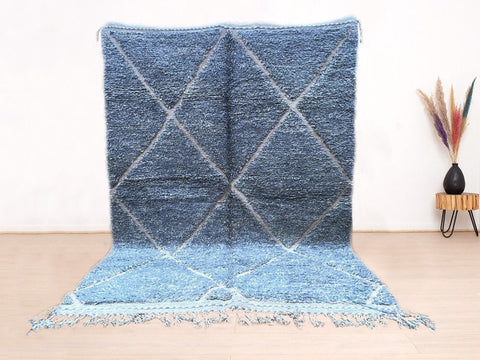 Beni ourain rug- Moroccan Rug- Custom size rug-Berber Rug - Custom rug- rugs for living room, Genuine lamb wool- Contemporary rug- All wool