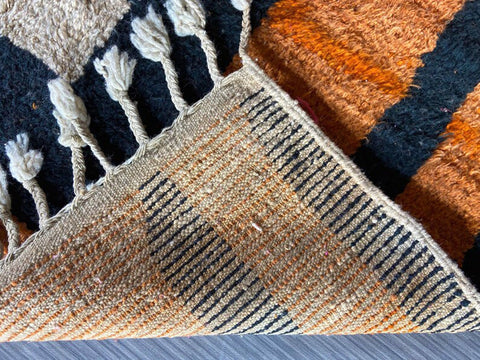 Beni ourain rug- Moroccan Rug- Custom size rug-Berber Rug - Custom rug- rugs for living room, Genuine lamb wool- Contemporary rug- All wool