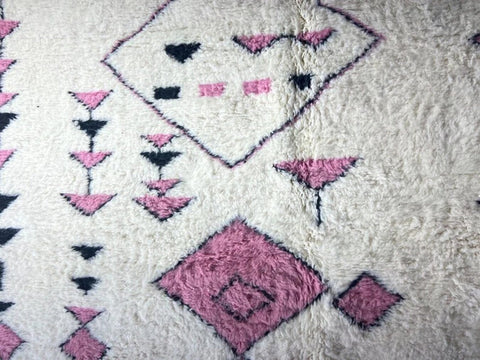 Beni ourain rug- Moroccan Rug- Custom size rug-Berber Rug - Custom rug- rugs for living room, Genuine lamb wool- Contemporary rug- All wool