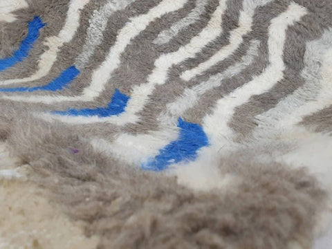 Beni ourain rug- Moroccan Rug- Custom size rug-Berber Rug - Custom rug- rugs for living room, Genuine lamb wool- Contemporary rug- All wool