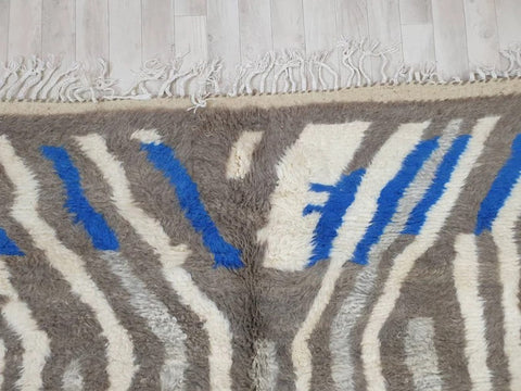 Beni ourain rug- Moroccan Rug- Custom size rug-Berber Rug - Custom rug- rugs for living room, Genuine lamb wool- Contemporary rug- All wool