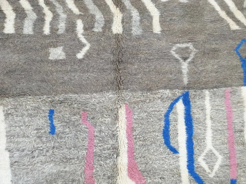 Beni ourain rug- Moroccan Rug- Custom size rug-Berber Rug - Custom rug- rugs for living room, Genuine lamb wool- Contemporary rug- All wool