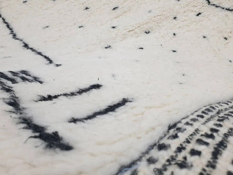 Beni ourain rug- Moroccan Rug- Custom size rug-Berber Rug - Custom rug- rugs for living room, Genuine lamb wool- Contemporary rug- All wool