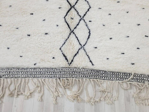 Beni ourain rug- Moroccan Rug- Custom size rug-Berber Rug - Custom rug- rugs for living room, Genuine lamb wool- Contemporary rug- All wool