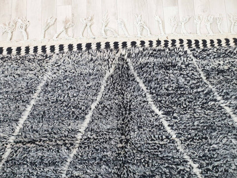 Beni ourain rug- Moroccan Rug- Custom size rug-Berber Rug - Custom rug- rugs for living room, Genuine lamb wool- Contemporary rug- All wool